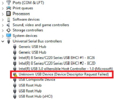 driver usb device_descriptor_failure driver